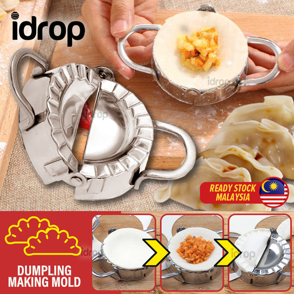 idrop Stainless Steel Dumpling Karipap Making Mold Currypuff Maker