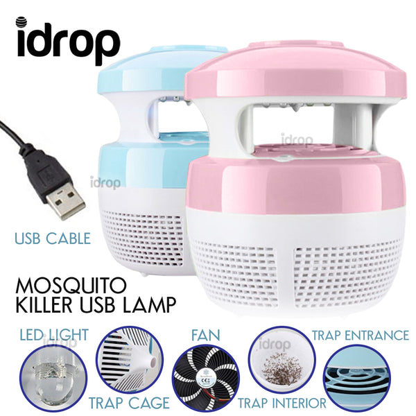 idrop Mosquito USB Killer Lamp Indoor Insect Trap Repellent / Perangkap Nyamuk Lampu USB Rumah