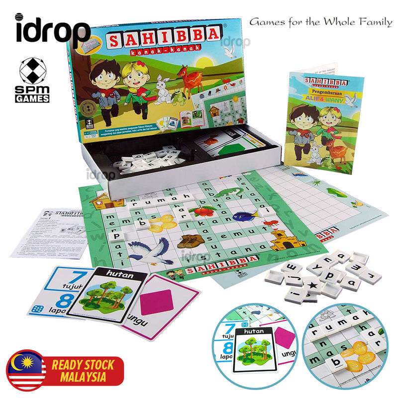 idrop SAHIBBA - Kanak-Kanak [ SPM GAMES ] Spelling Board Game For Kids [ SPM204 ]