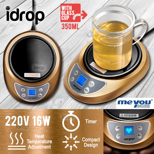 idrop MEYOU Electric Smart Cup Warmer With Glass Tea Pot - ME-B30A