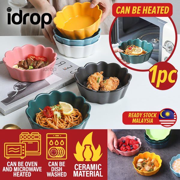 idrop [ 350ml ] 15CM Color Glazed Ceramic Salad Bowl / Mangkuk Seramik Salad / 色釉陶瓷沙拉碗