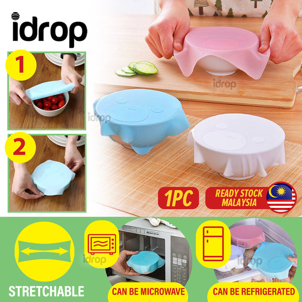 idrop [ 18CM x 18CM ] Food Grade Flexible Stretchable Silicone Wrap [ 1pc ]