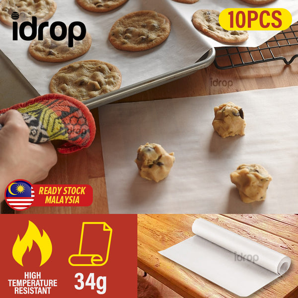 idrop [ 10PCS ] 34g High Temperature Baking Paper Mat / Alas Panggang Tahan Panas / 高温烤垫