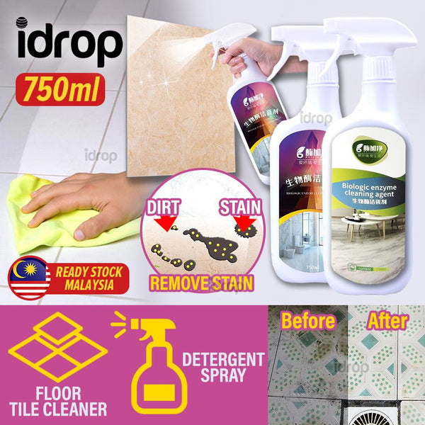 idrop [ 750ml ] Floor Ceramic Decontamination Tile Cleaner / Pembersih Lantai Seramik / 生物酶洁瓷剂(酶加净)