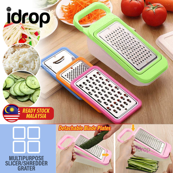 idrop Multipurpose Detachable Grater Shredder Slicer / Penghiris Pencincang Serbaguna Boleh Ditanggalkan / 多用途可拆卸刨丝机切碎机切片机