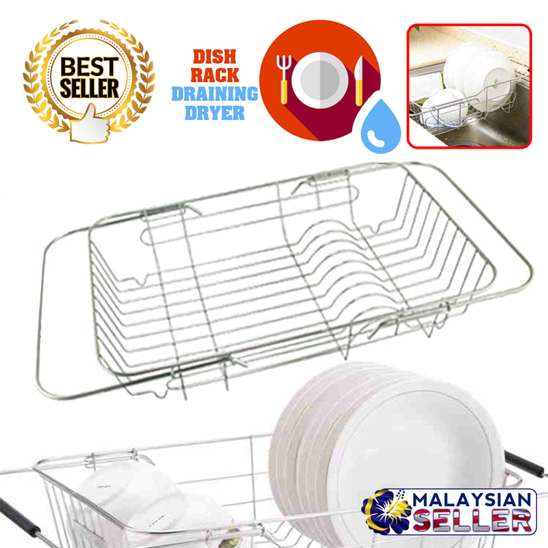 idrop Kitchen Dish Drying Drainer Basket Rack