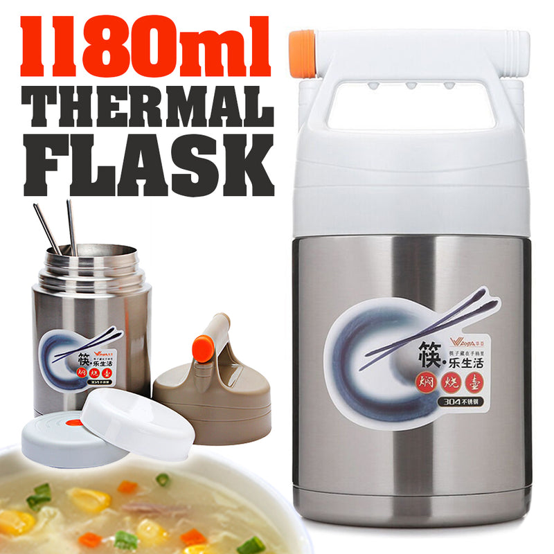 idrop 1180ml Vacuum Thermos Insulation Food Flask Container