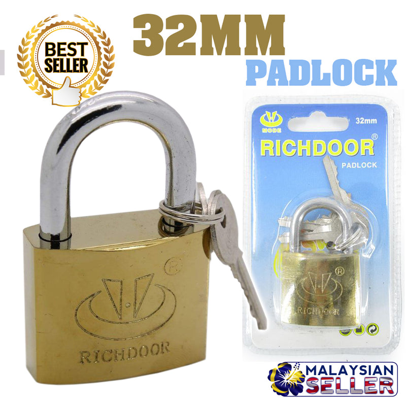 idrop 32mm RICHDOOR Padlock - Door Pad Lock