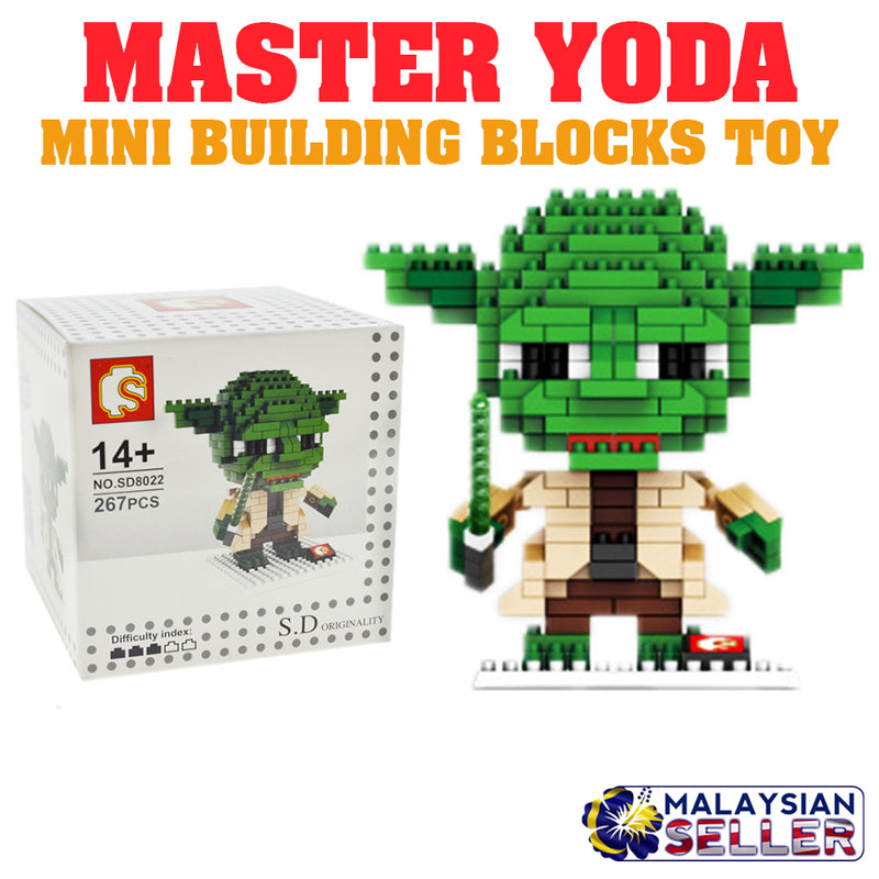 idrop [ Master Yoda ] ( 267 Pcs ) Mini Building Blocks Toy