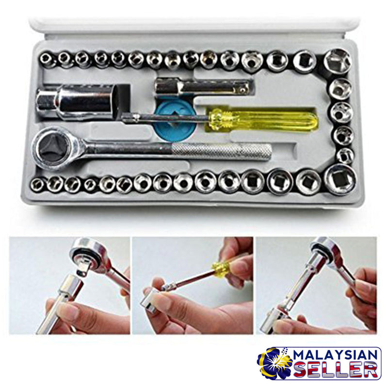 idrop AIWA [ 40pcs ] Combination Socket Wrench Set