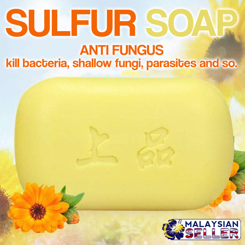 idrop Sulfur Soap Moisturizing Oil Control & Anti Dandruff [ 85 GRAM ]