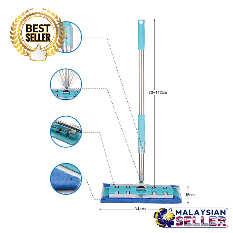 idrop Extendable Floor Mop Rectangular Mop