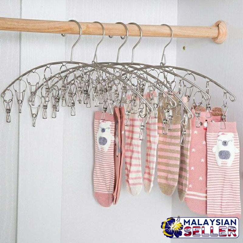 idrop 20 Clip Drying Hanger Rack