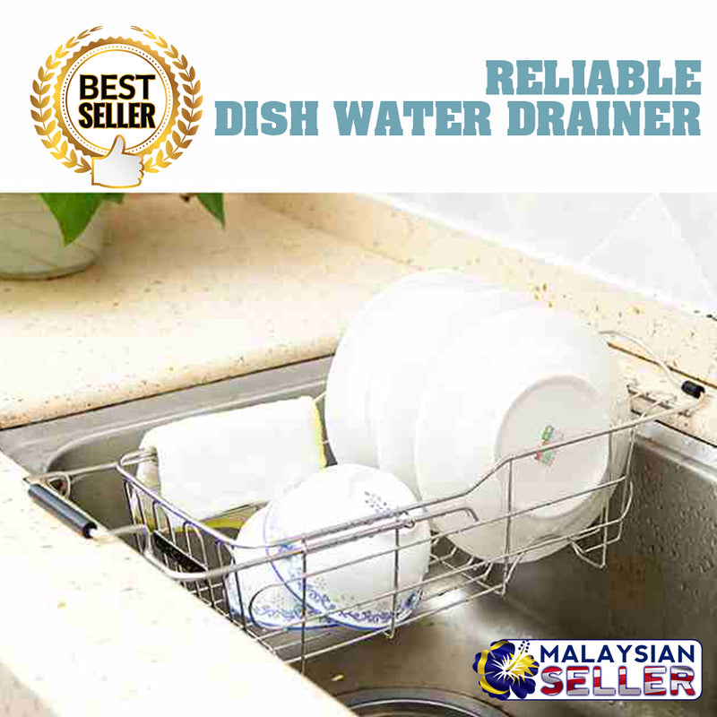 idrop Kitchen Dish Drying Drainer Basket Rack