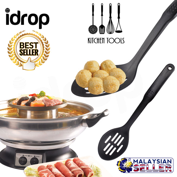 idrop High Quality 11 inch Buffet / Steamboat Perforated  Spoon for Kitchen Utensils