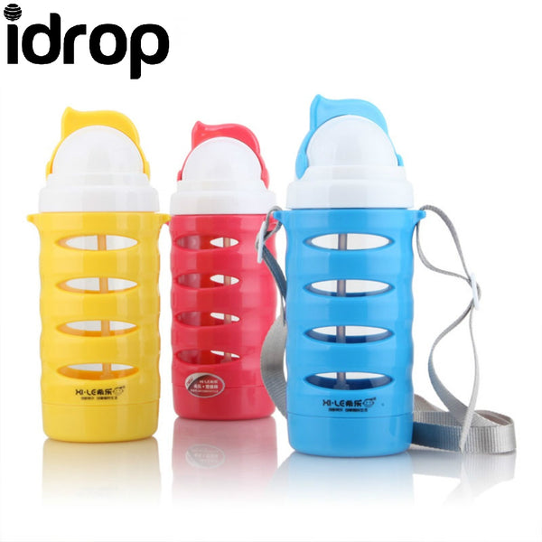 Idrop BL-4521#330ml Creative Children Carrying Glass Bottle