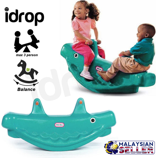 idrop Kid Children Classic Whale Teeter Totter Toy for Indoor & Outdoor Home Toy [ 880-01-4372 ]