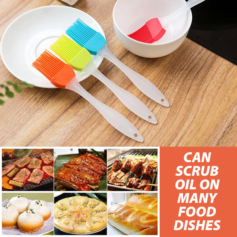 idrop [ 10pcs / 50pcs ] Air Fryer Oil Paper Plate Food Grade Baking Oil Paper Plate & Oil Seasoning Brush / Kertas Minyak Hidang Makanan Untuk Penggoreng Udara & Berus Sapu Minyak / 空气炸锅硅油纸和调味刷