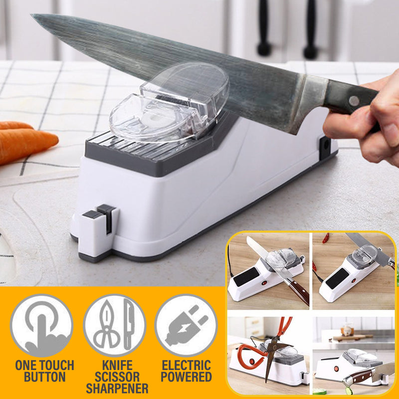 idrop Multifunction Electric Knife and Scissor Sharpener / Pengasah Pisau dan Gunting Elektrik / 电动磨刀器