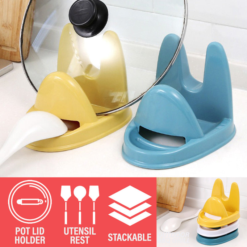 idrop Kitchen Pot Lid Holder & Utensil Rest / Alat Pemegang Penutup Periuk Kuali dan Alas Sandar Sudip / 坐式锅盖架