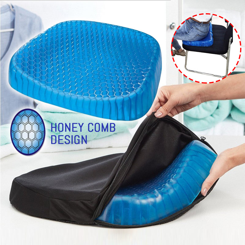 idrop Honeycomb Soft Cool Gel Sitting Seat Cushion