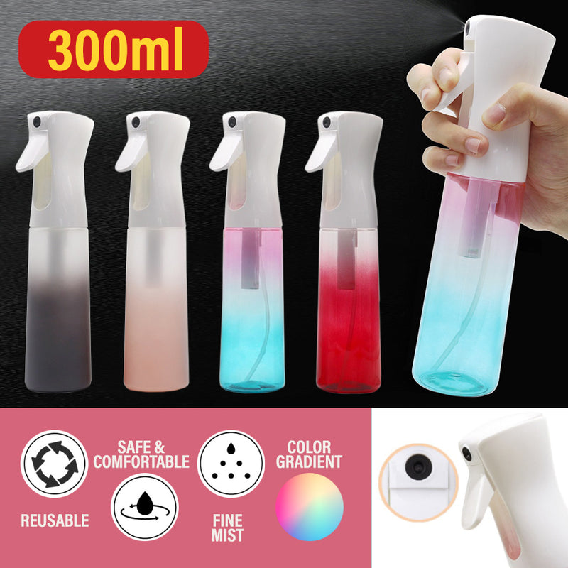 idrop [ 300ml ] Fine Mist Spray High Pressure Color Gradient Bottle / Botol Spray Warna Warni / 塑料渐变色高压持续喷雾瓶 300ML