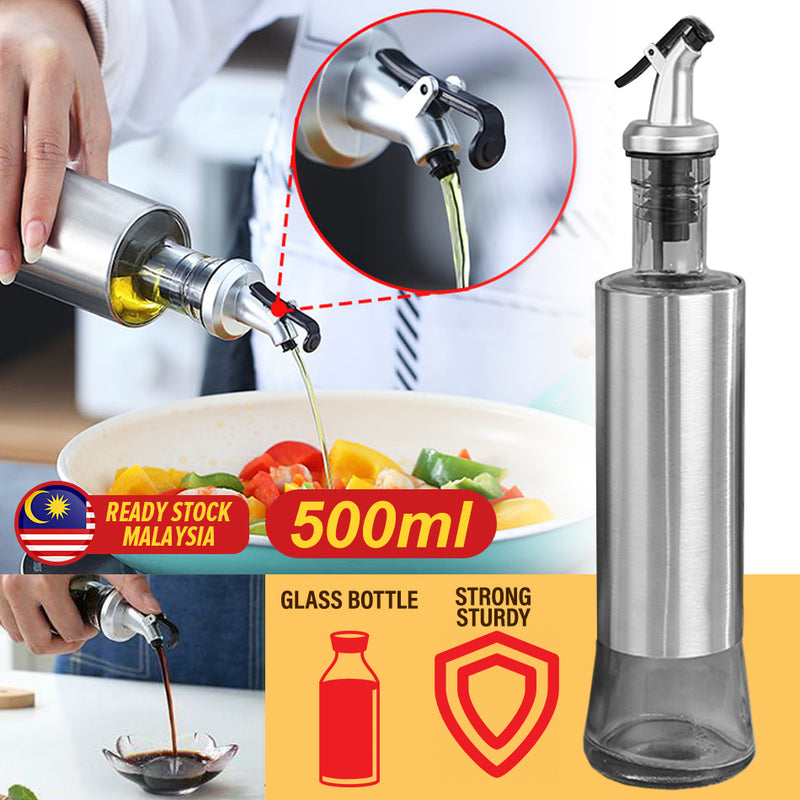 idrop 500ml Kitchen Seasoning & Oil Glass Bottle Dispenser