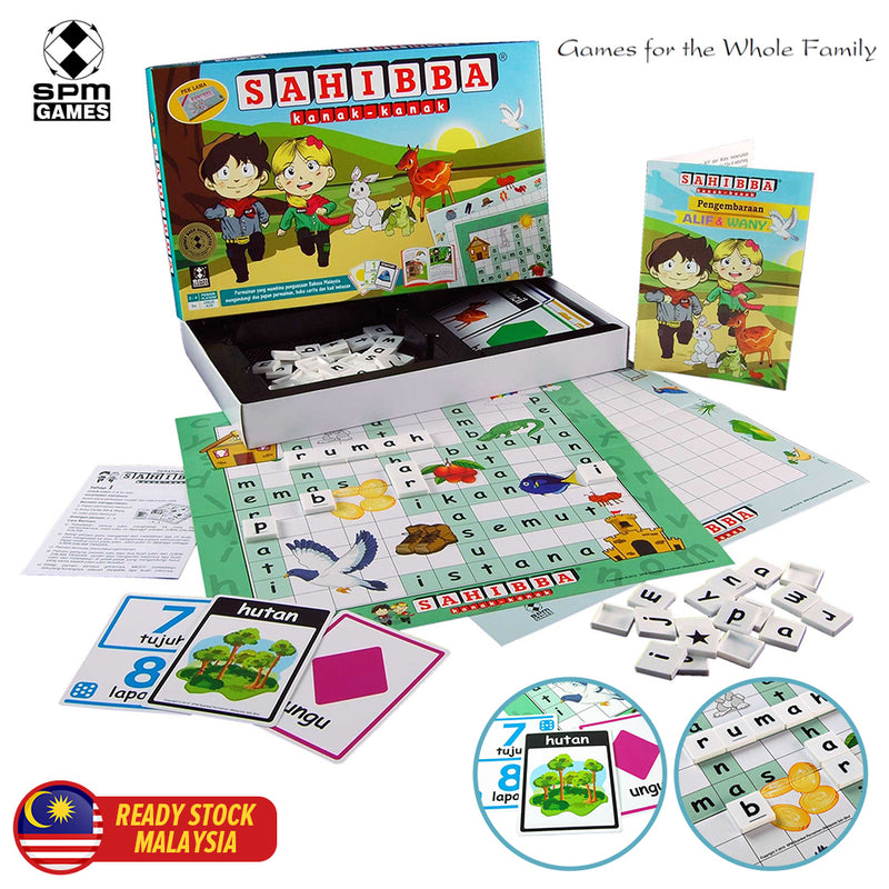 idrop SAHIBBA - Kanak-Kanak [ SPM GAMES ] Spelling Board Game For Kids [ SPM204 ]