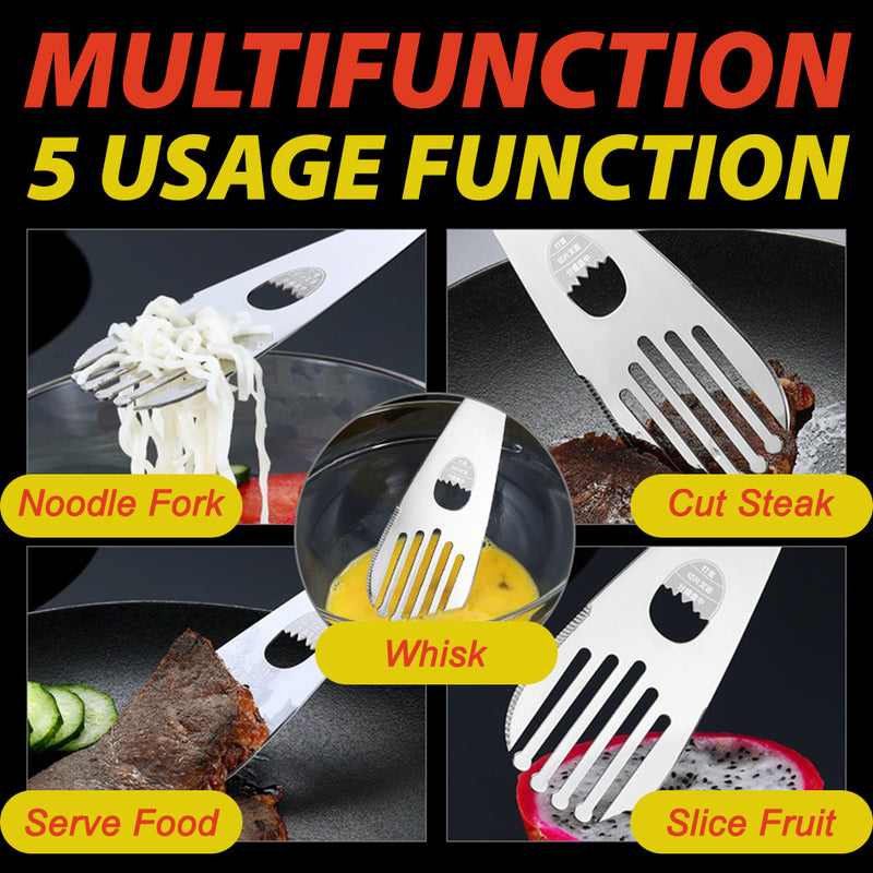 idrop [ 5 FUNCTION ] Multifunction Mixing & Baking Cake Shovel Stainless Steel SUS304 / Alat Pemotong & Pembancuh Kek / 5大功能蛋糕铲304