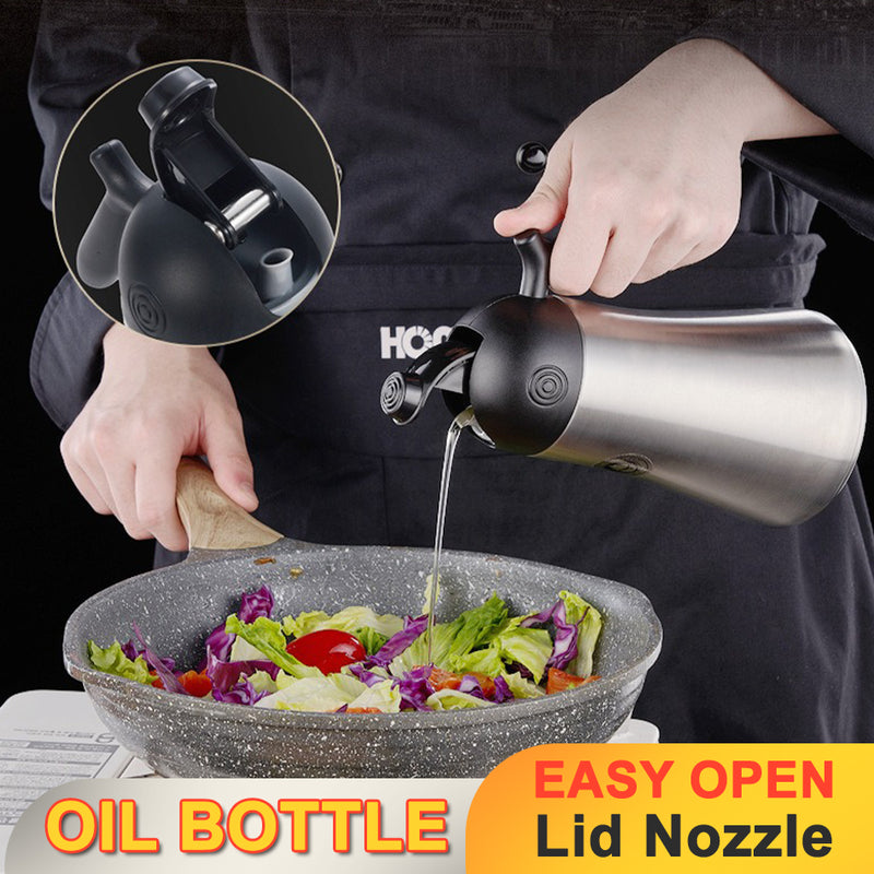 idrop SUS316 Stainless Steel Oil Pot Oil Bottle / Botol Minyak Keluli Tahan Karat / 316不锈钢大号油壶(调味瓶)