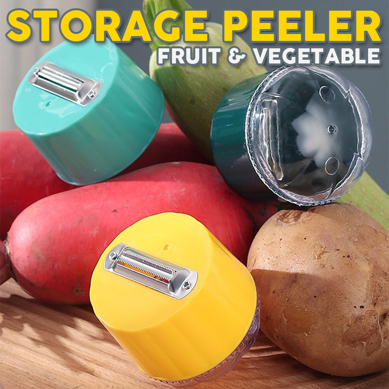 idrop Kitchen Multifunction Fruit & Vegetable Storage Peeler / Pengupas Sayur & Buah Pelbagai Guna / 收纳削皮器