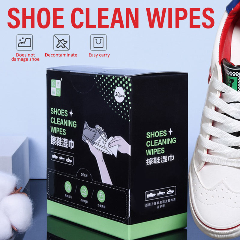 idrop [ 30PCS ] Shoe Cleaning Wipes / Kain lap Cuci Kasut / 擦鞋湿巾(30片装) [12 X18CM ]