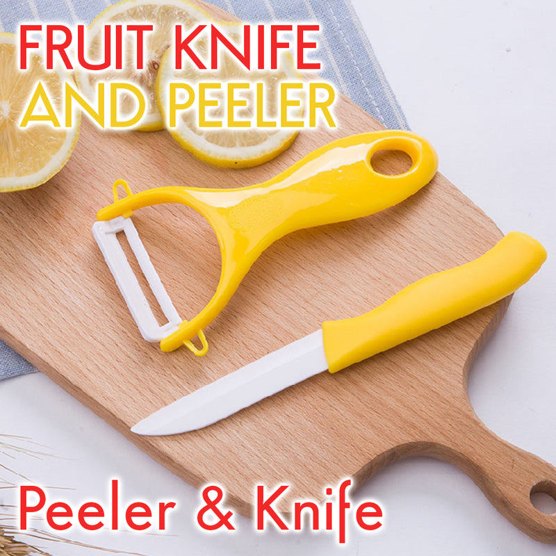 idrop 2pcs Kitchen Fruit Knife & Peeler Set