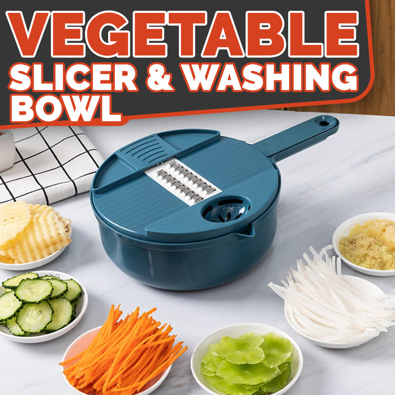 idrop Multifunction Vegetable Slicer Washing & Rinsing Bowl