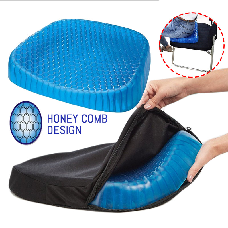 idrop Honeycomb Soft Cool Gel Sitting Seat Cushion