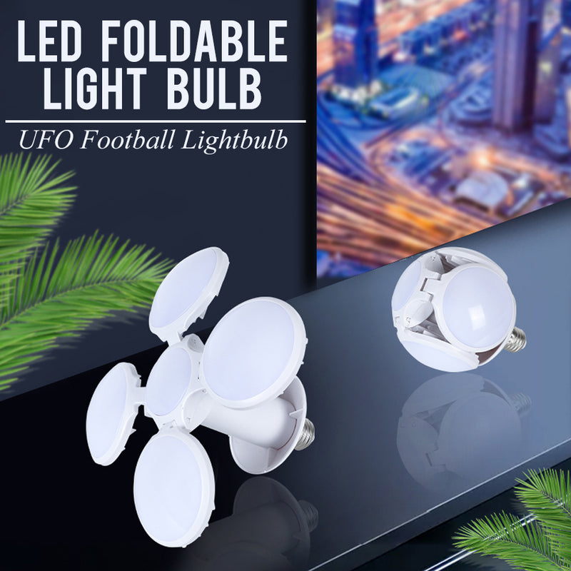 40W Folding E27 Light LED Lightbulb Football UFO idrop Bright 6500K