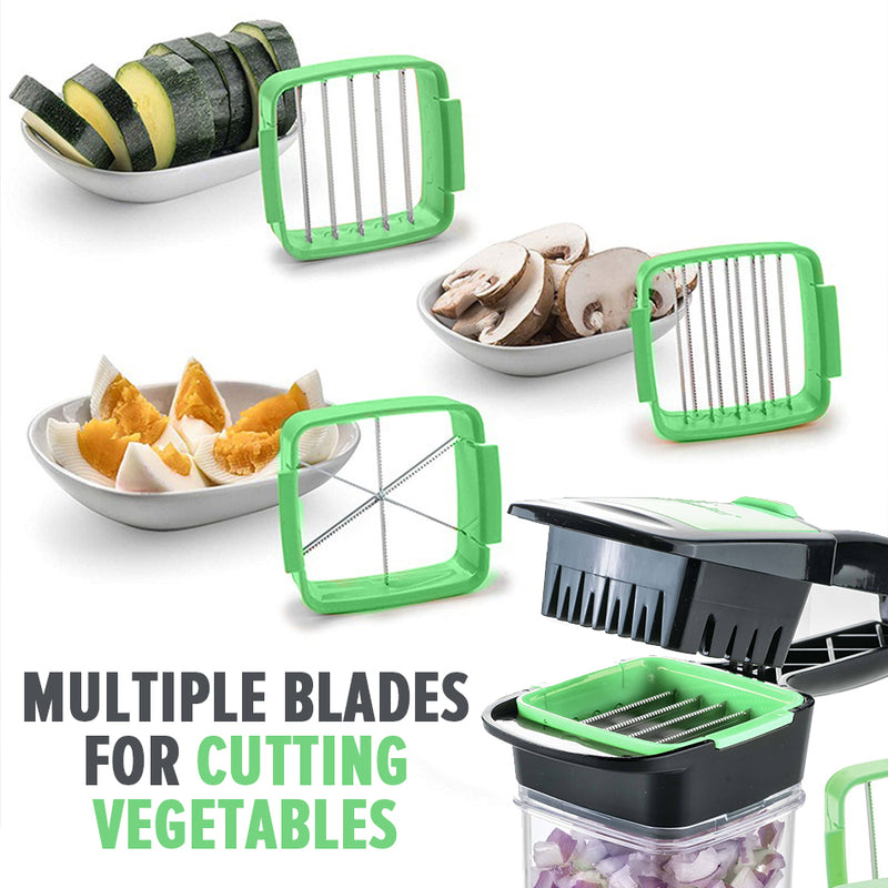 idrop Multifunction Hand Press Vegetable Cutter Slicer / Pemotong Sayur Pelbagai Guna / 合一多功能手压切菜器