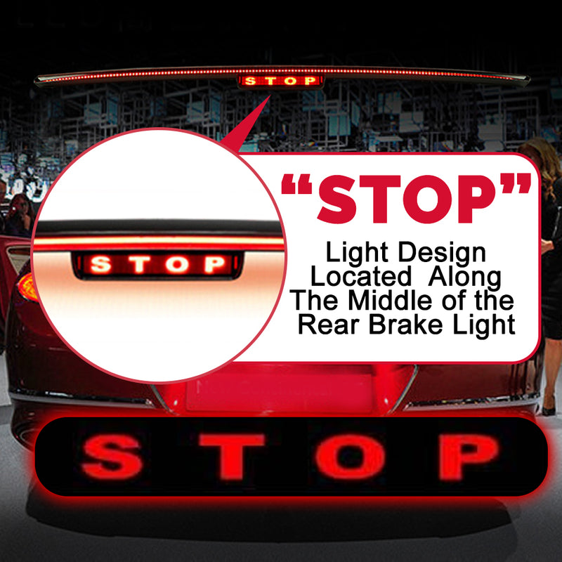 idrop STOP 36 INCH LED Car Rear Brake Light Streamline Design Universal for SUV Sedan Rear Roofline [ 12V / 9W ]