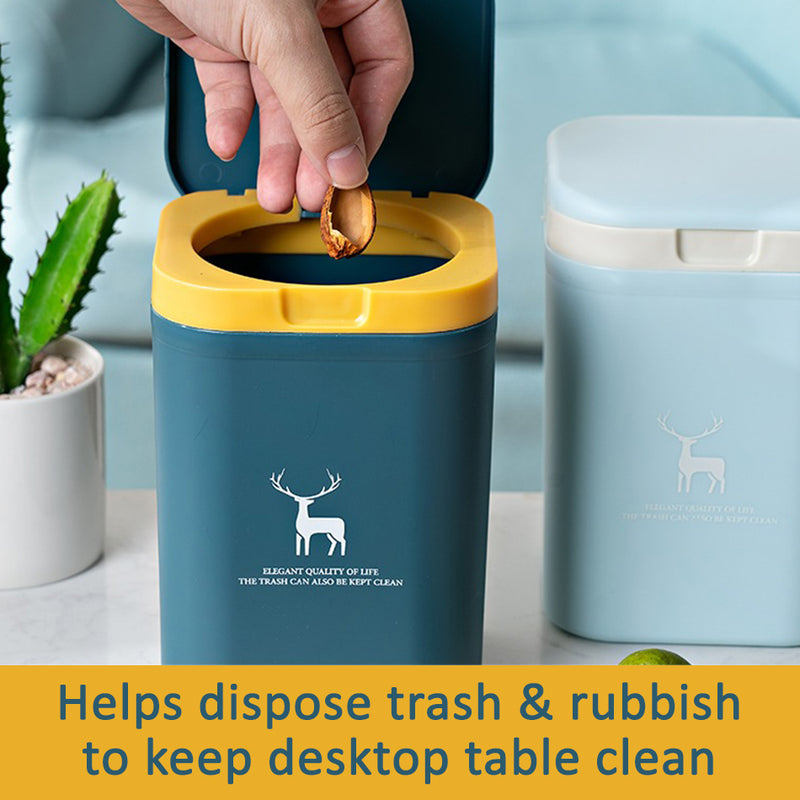 idrop Mini Desktop Table Rubbish Trash Bin / Tong Sampah Kecil Gunaan Atas Meja / 塑料桌面垃圾桶