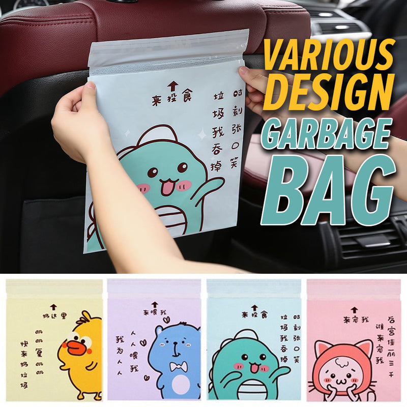 idrop [ 15PCS / SET ] Sticky Mounted Garbage Bag / Beg Sampah / 卡通车载垃圾袋(1包15个)[ 25 X 26.5CM ]