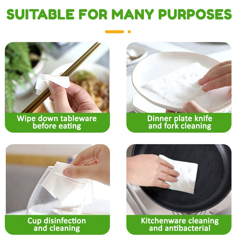 idrop [ 30PCS ] Tableware Cleaning Wipes / Kain Pencuci Perkakas Dapur / 30片碗筷清洁湿巾 [ 12CM X 20CM ]