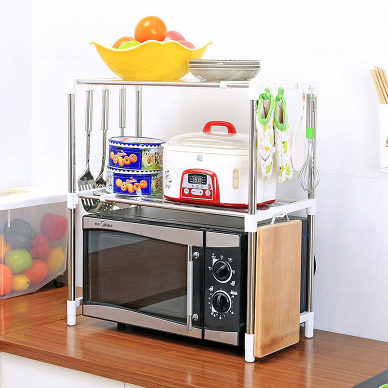 idrop 2 LAYER Kitchen Shelf Rack Chrome Steel