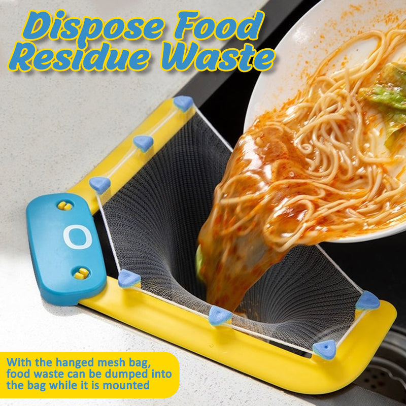 idrop OCTOPUS Foldable Sink Drain Waste Mesh Bag Rack Mount / Penyangkut Beg Jaring Pembuangan Sampah Sinki / 章鱼水槽残渣过滤器(不带袋)