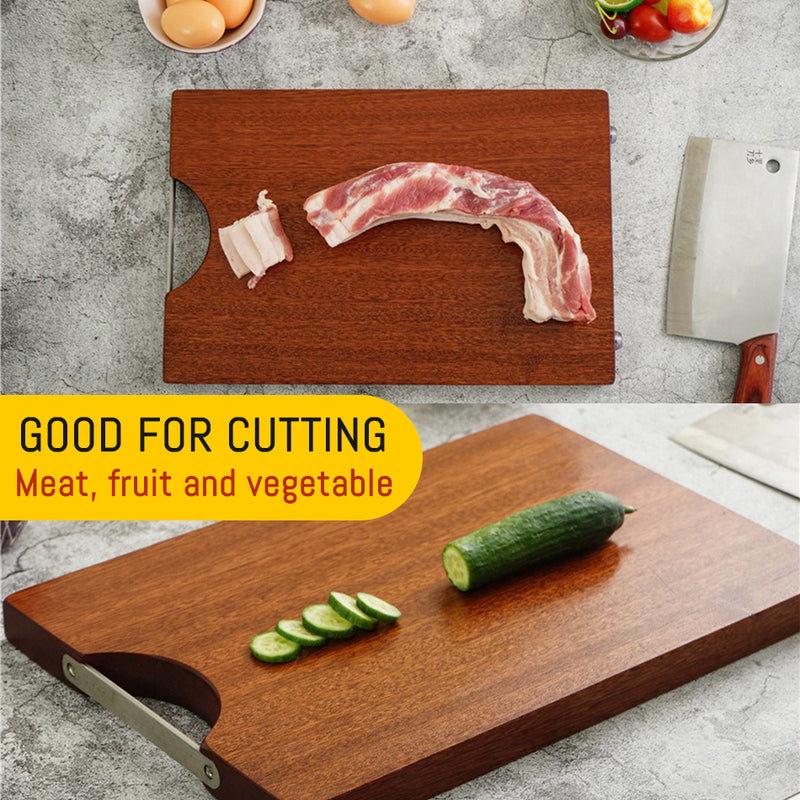 idrop [ 30 X 20 X 2.5CM ] Ebony Wood Cutting Chopping Board / Papan Potong Dapur Kayu / 木菜板 乌檀木菜板