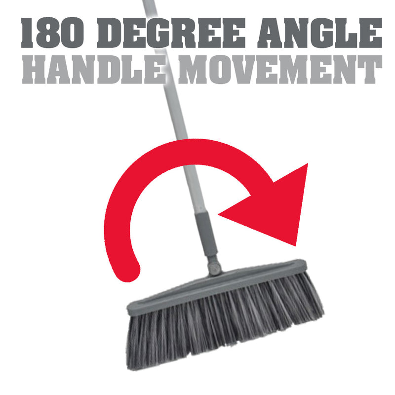 idrop 180 DEGREE Angle Adjustment Broom Sweeper