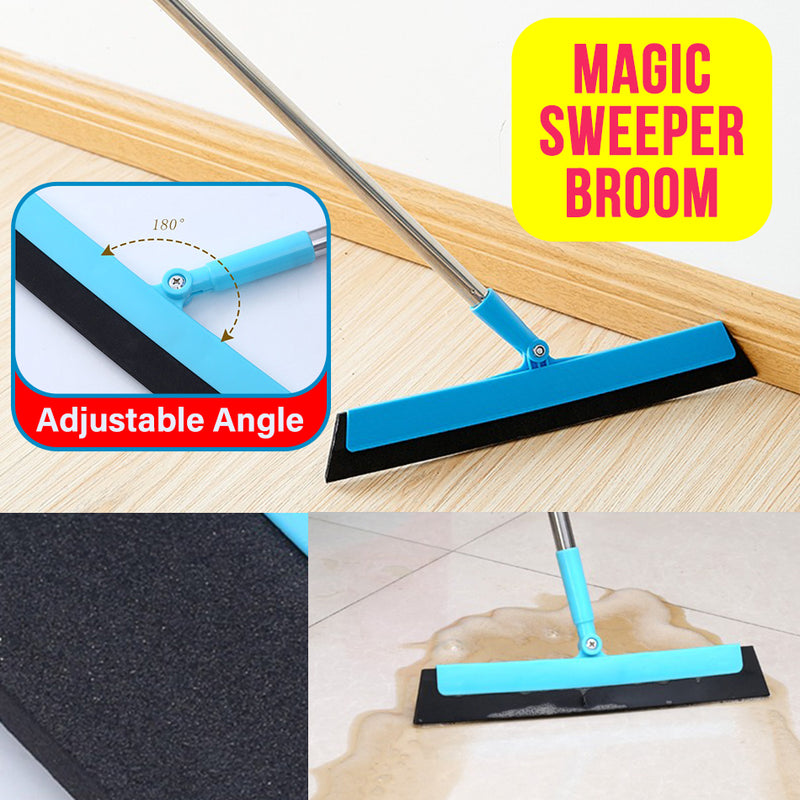 idrop [ 5 IN 1 ] Multifunction Interchanging Multiuse Household Cleaning Kit Set [ Broom / Sweeper / Duster Broom / Duster Board / Hanger Rod ]