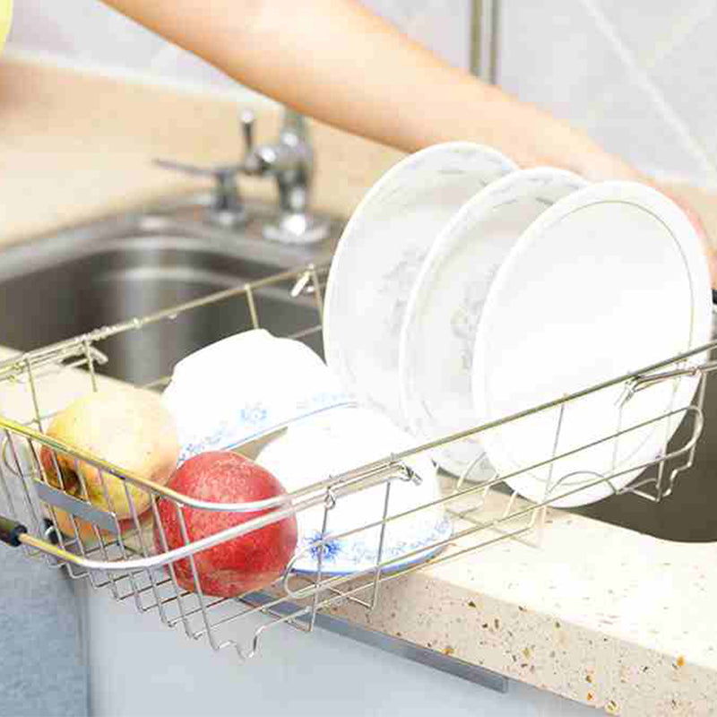 idrop Kitchen Dish Drying Drainer Basket Rack