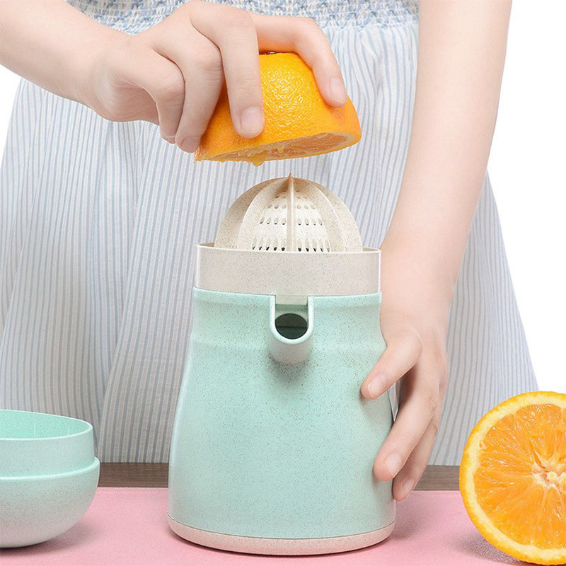 idrop Manual Hand Press Squeeze Fruit Juicer Wheat Straw Jug Cup