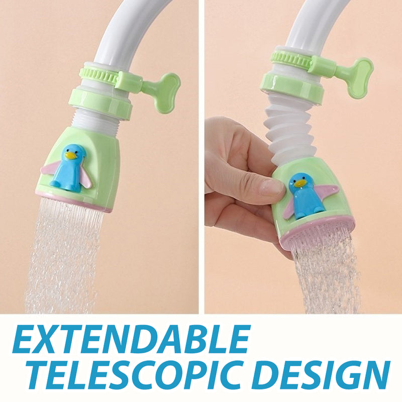 Kid Friendly Extendable Kitchen Splash Sproof Water Faucet / Kepala Paip Kanak-Kanak Senang Guna / 可调节旋转花洒(水龙头卡通花洒)