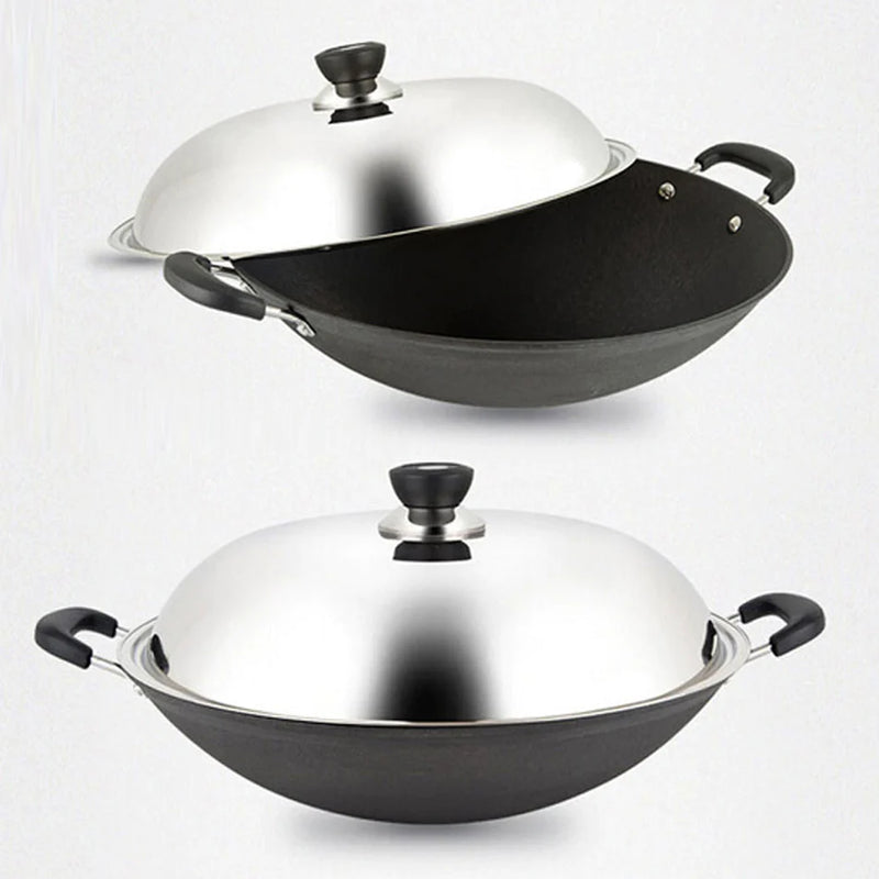 Cookpro 519 13 Cast Iron Lightweight Heat Black Chinese Wok